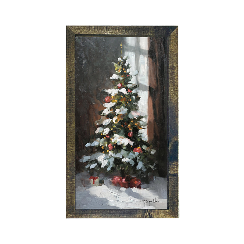 Christmas Tree near Window - Vertical Frame