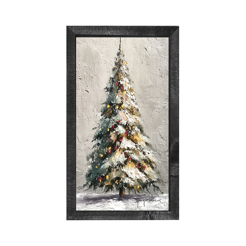 Rustic Christmas Tree - Vertical Frame