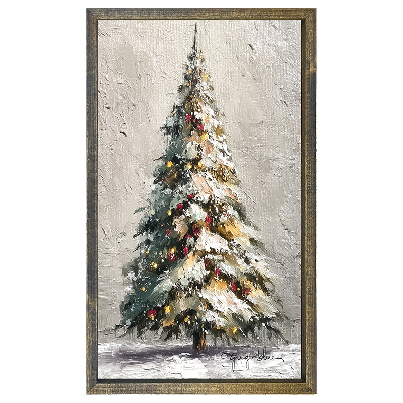 Rustic Christmas Tree - Vertical Frame