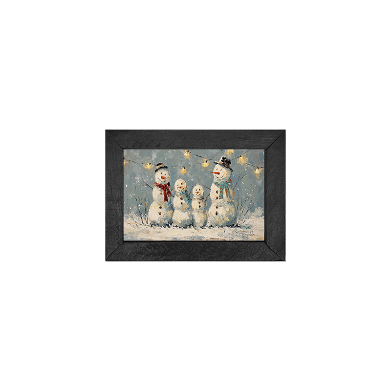 Four Snowmen - Horizontal Frame