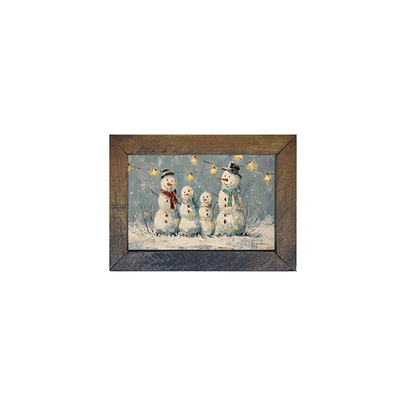 Four Snowmen - Horizontal Frame