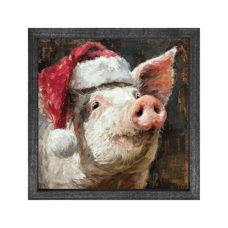 Santa Hat Pig