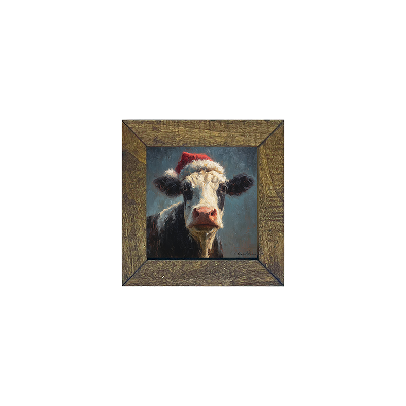 Santa Hat Cow