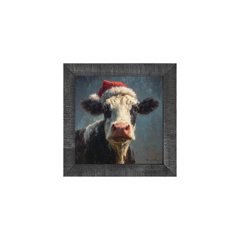 Santa Hat Cow