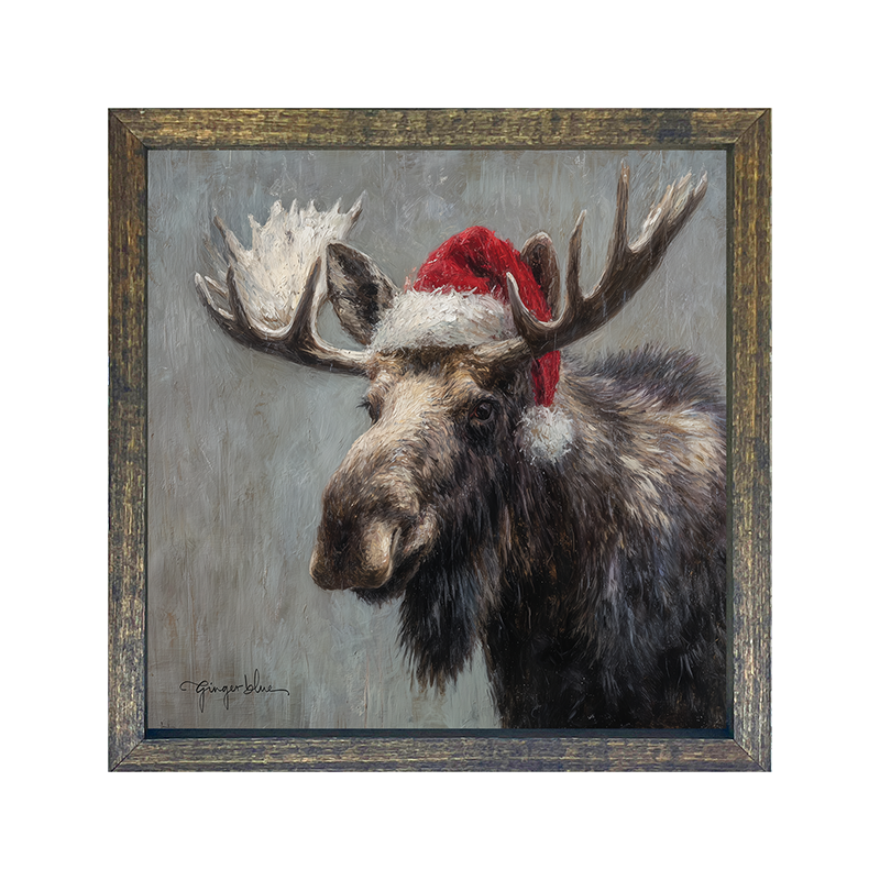 Santa Hat Moose
