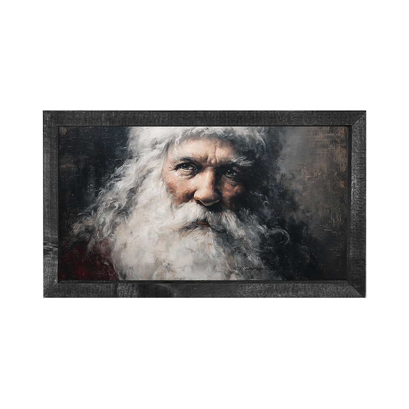 Gazing Santa - Horizontal Frame