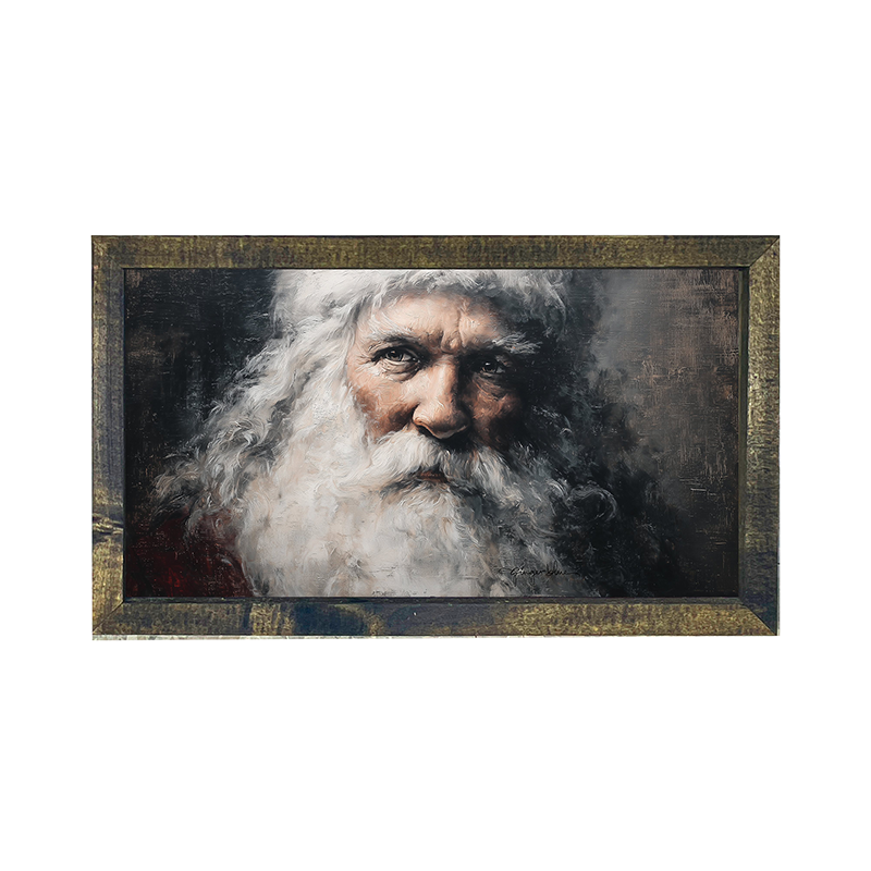 Gazing Santa - Horizontal Frame