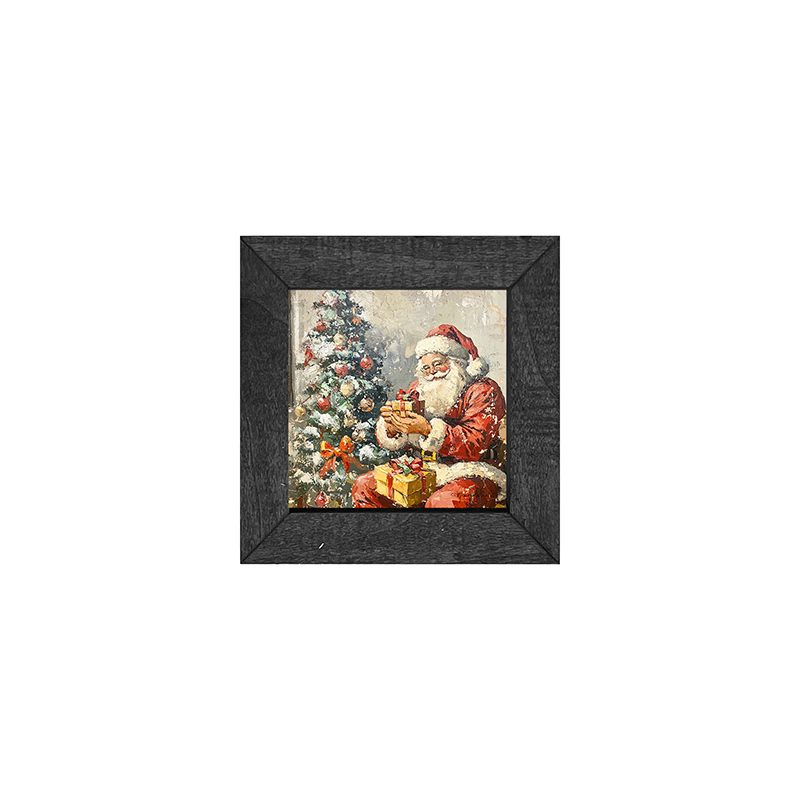 Santa Placing Presents under the Tree