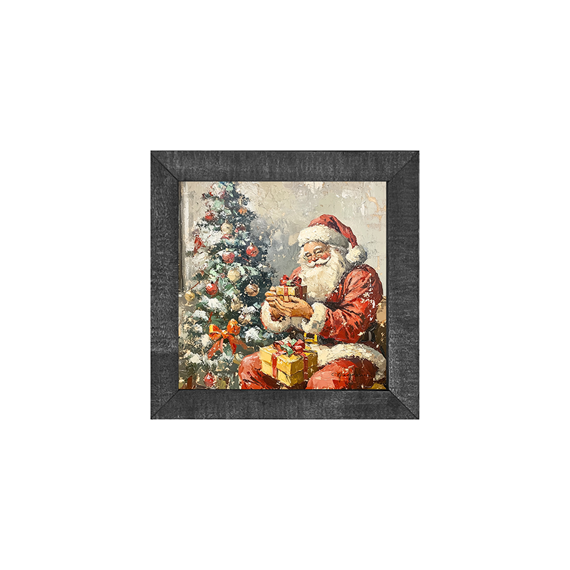 Santa Placing Presents under the Tree