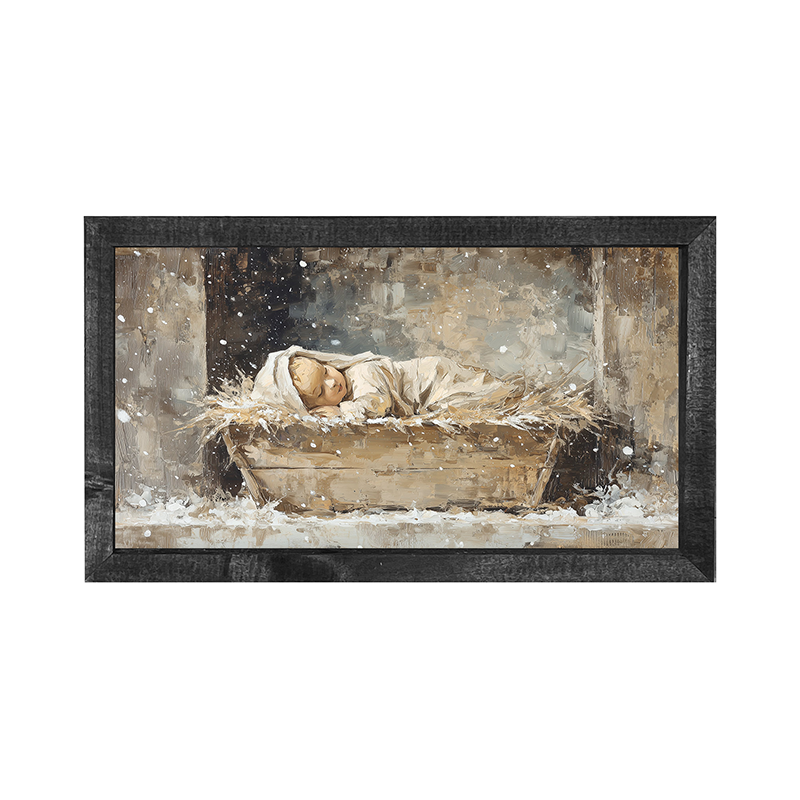 Baby Jesus Sleeping - Horizontal Frame