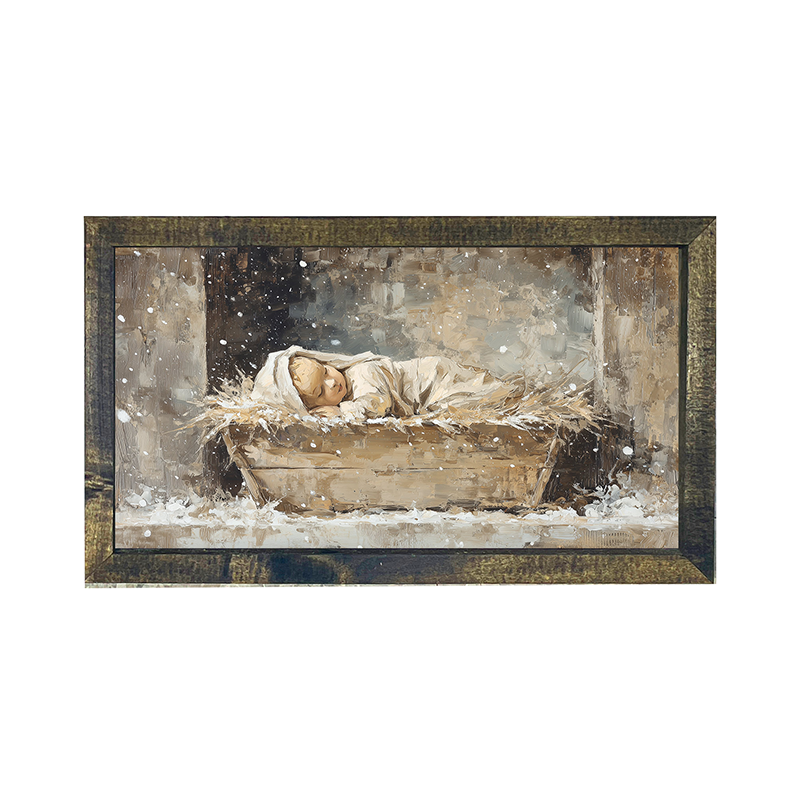 Baby Jesus Sleeping - Horizontal Frame