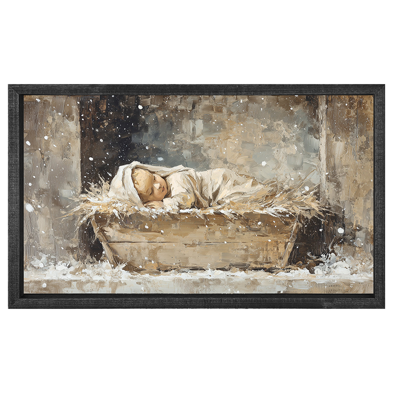 Baby Jesus Sleeping - Horizontal Frame