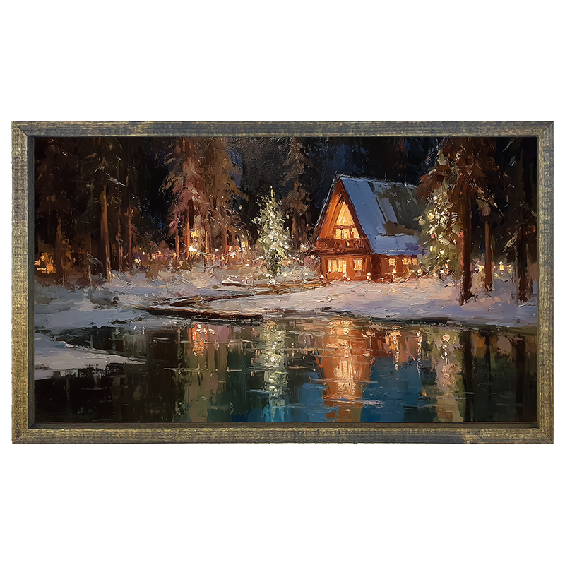 Christmas at the Lake House - Horizontal Frame