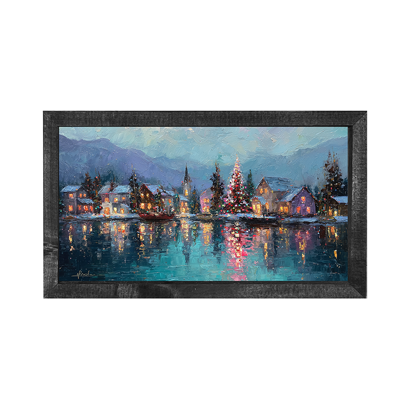 Lakeside Village Christmas - Horizontal Frame