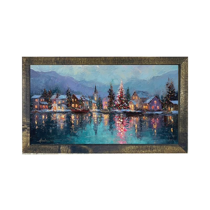 Lakeside Village Christmas - Horizontal Frame