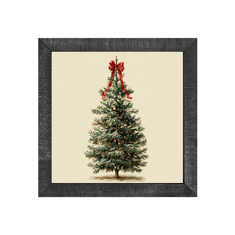 Bow-Tie Christmas Tree - Square Frame