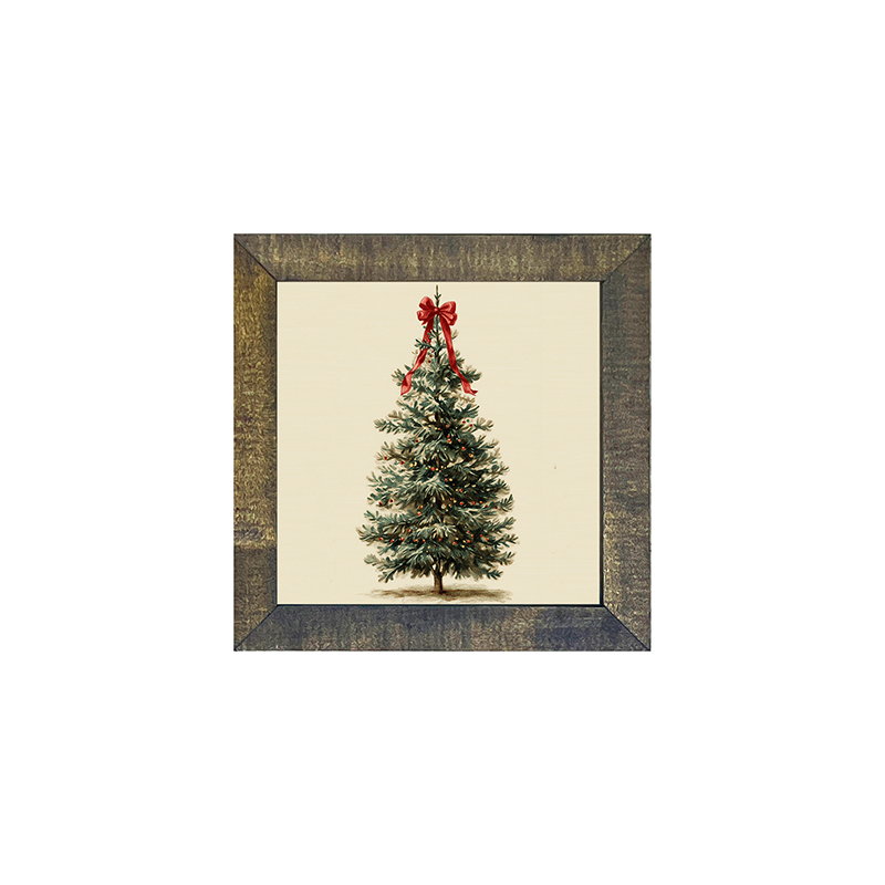 Bow-Tie Christmas Tree - Square Frame