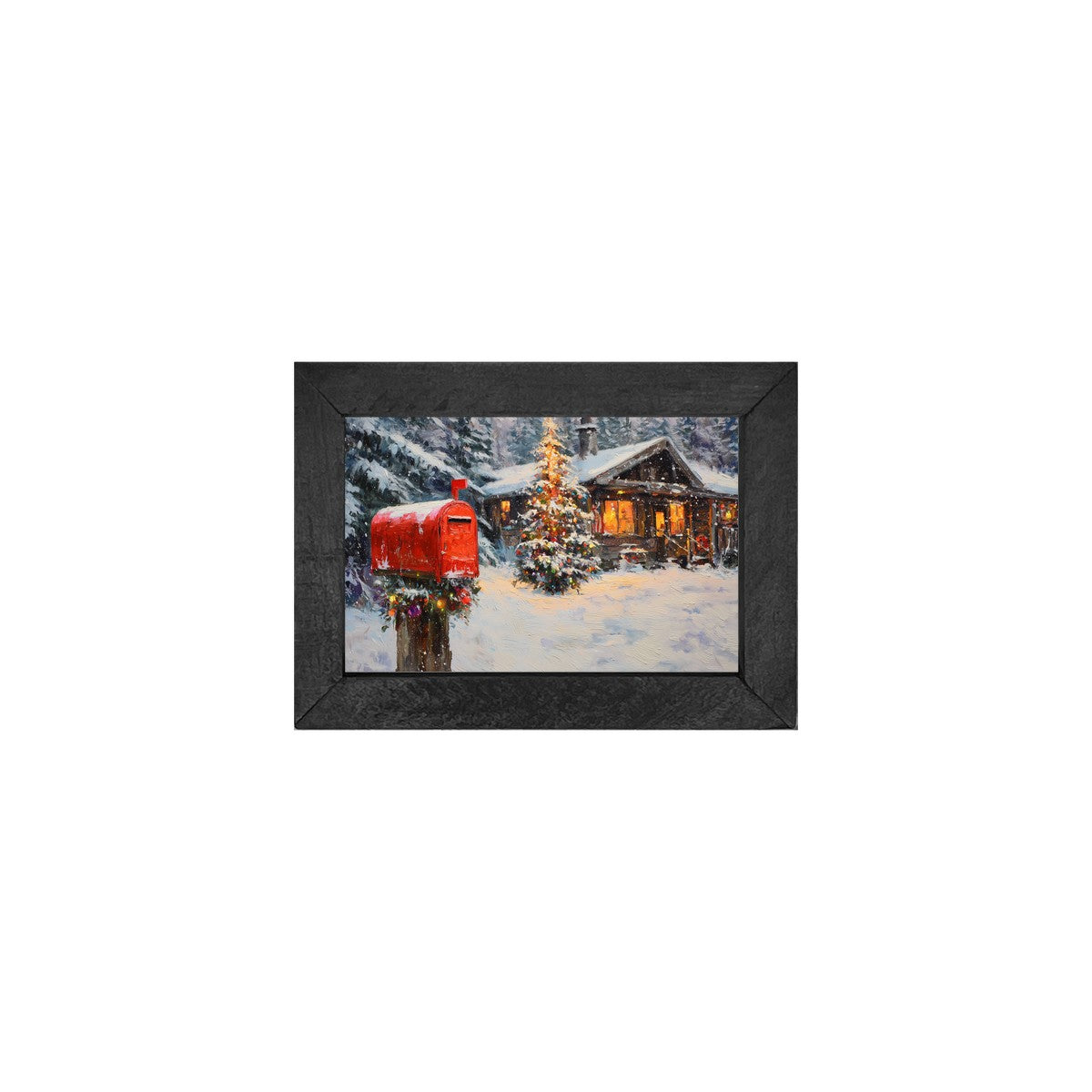 Snowy Christmas Delivery - Horizontal Frame