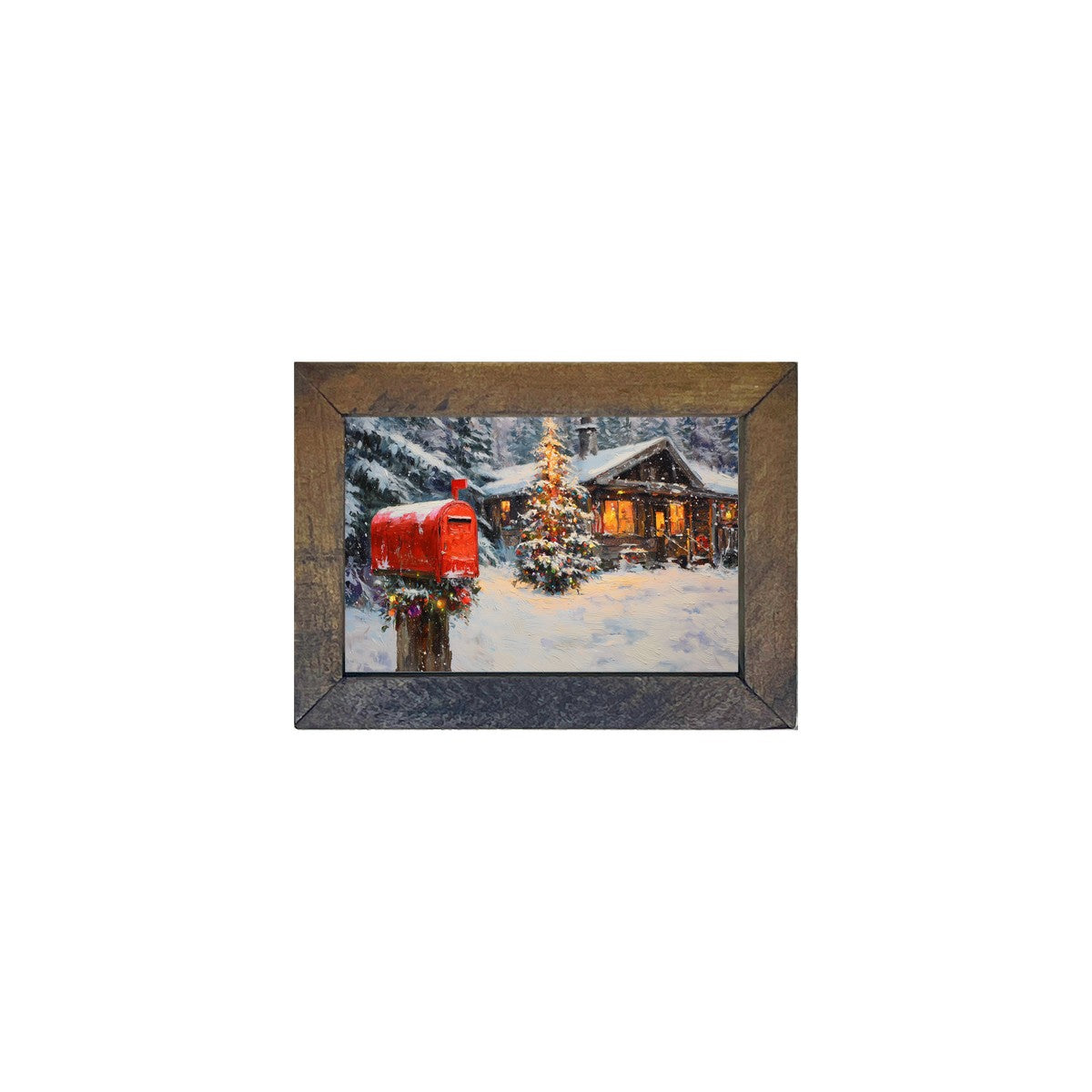 Snowy Christmas Delivery - Horizontal Frame