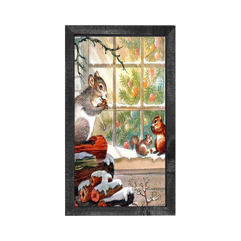 Squirrel at window
