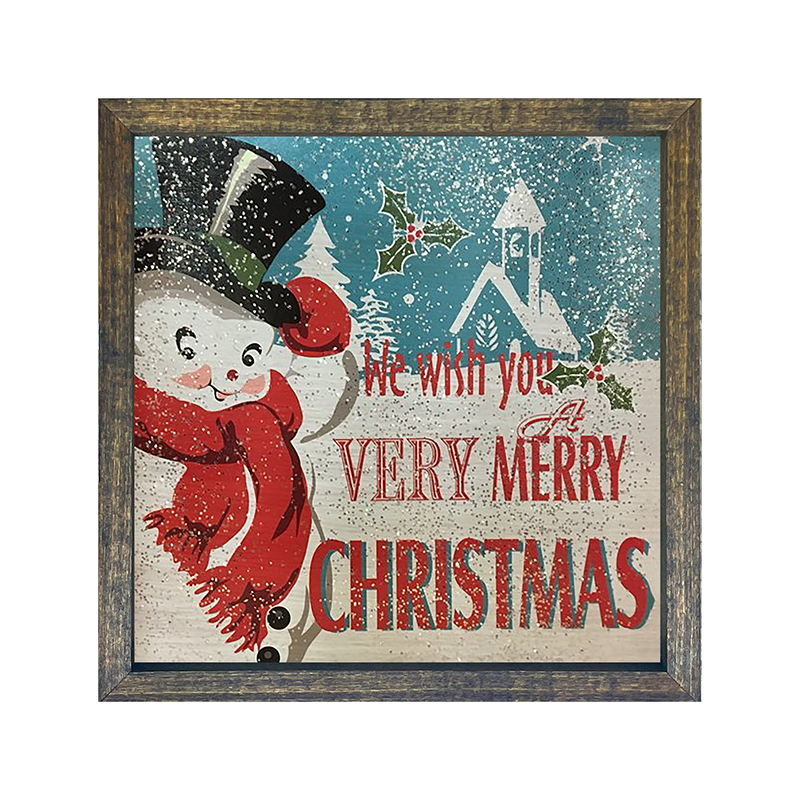 Very merry snowman