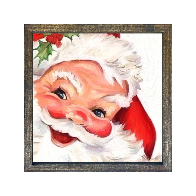 Santa white background