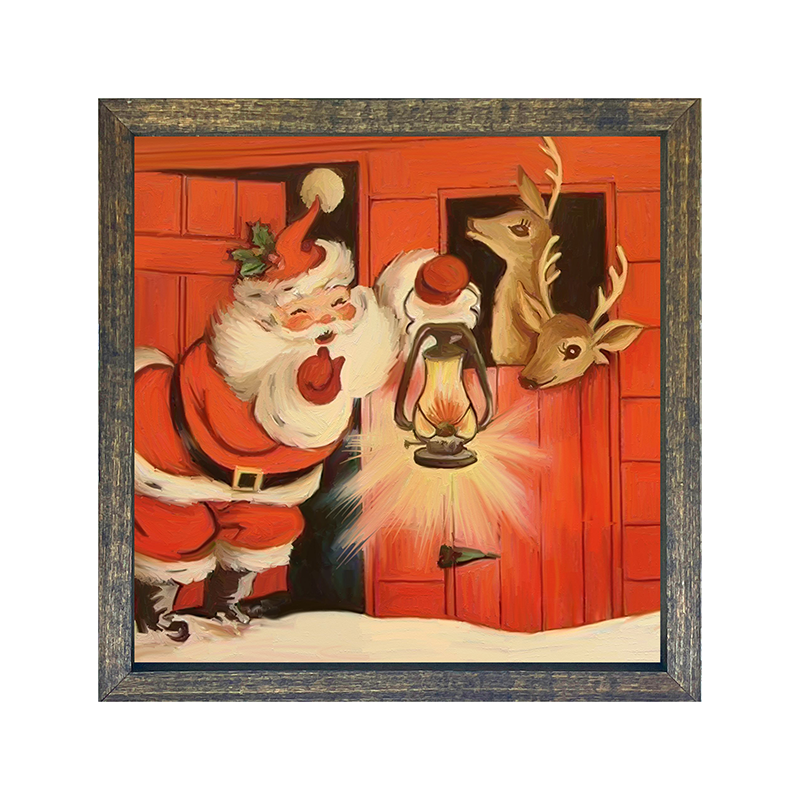 Santa and his reindeer