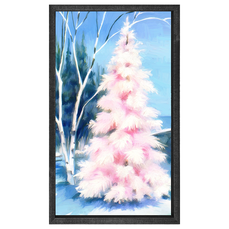 Pink Tree at night
