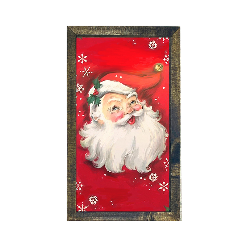 Red Santa with Snowflakes