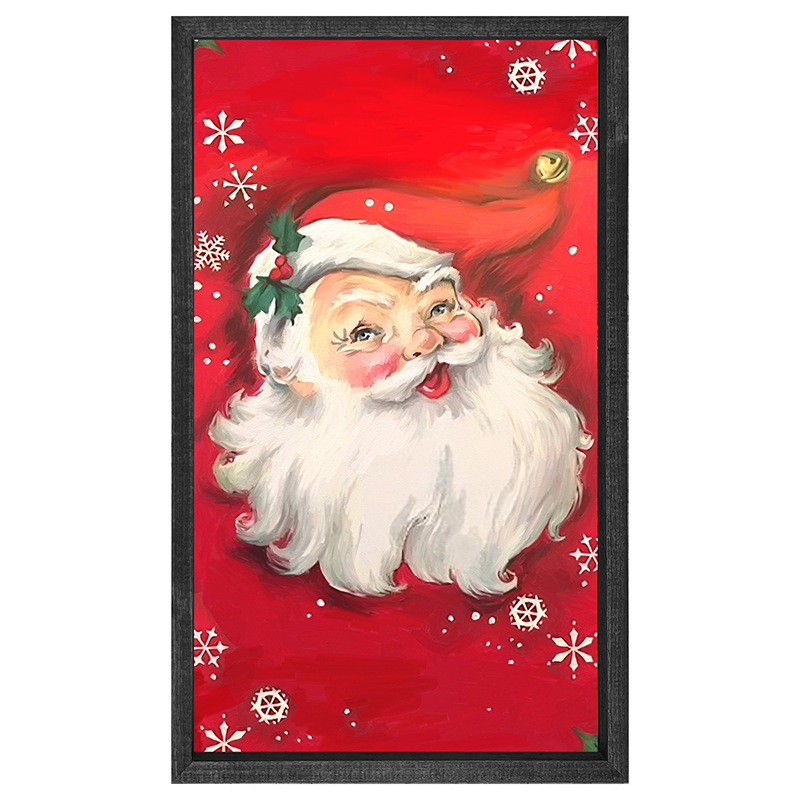 Red Santa with Snowflakes