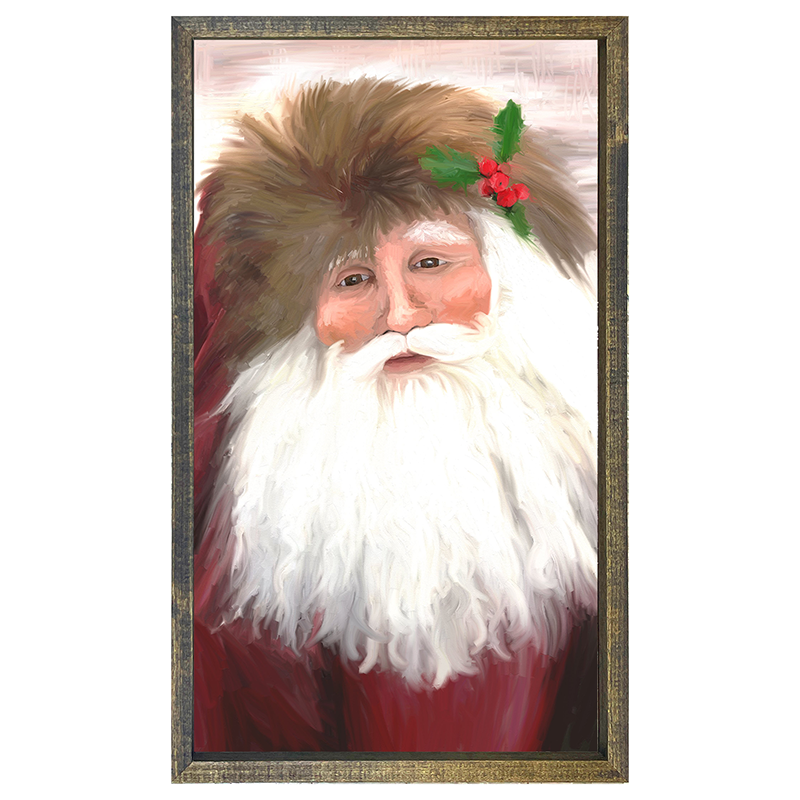 Santa w mistletoe