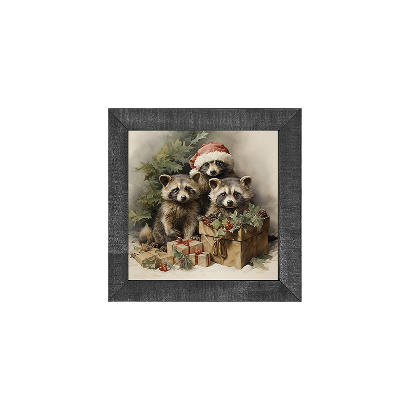 Christmas Raccoons