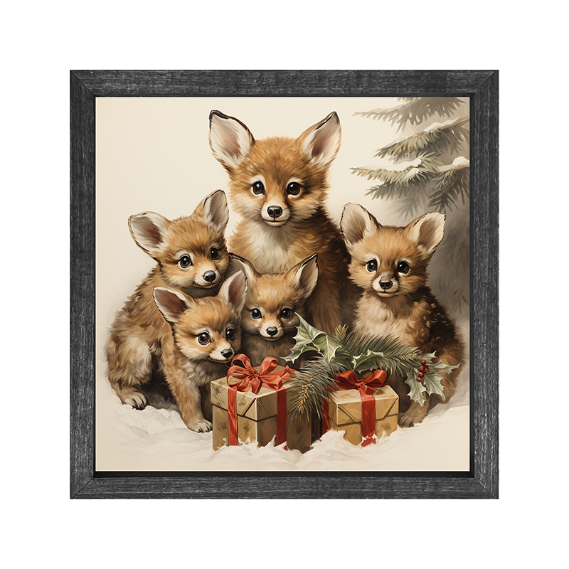 Christmas Foxes