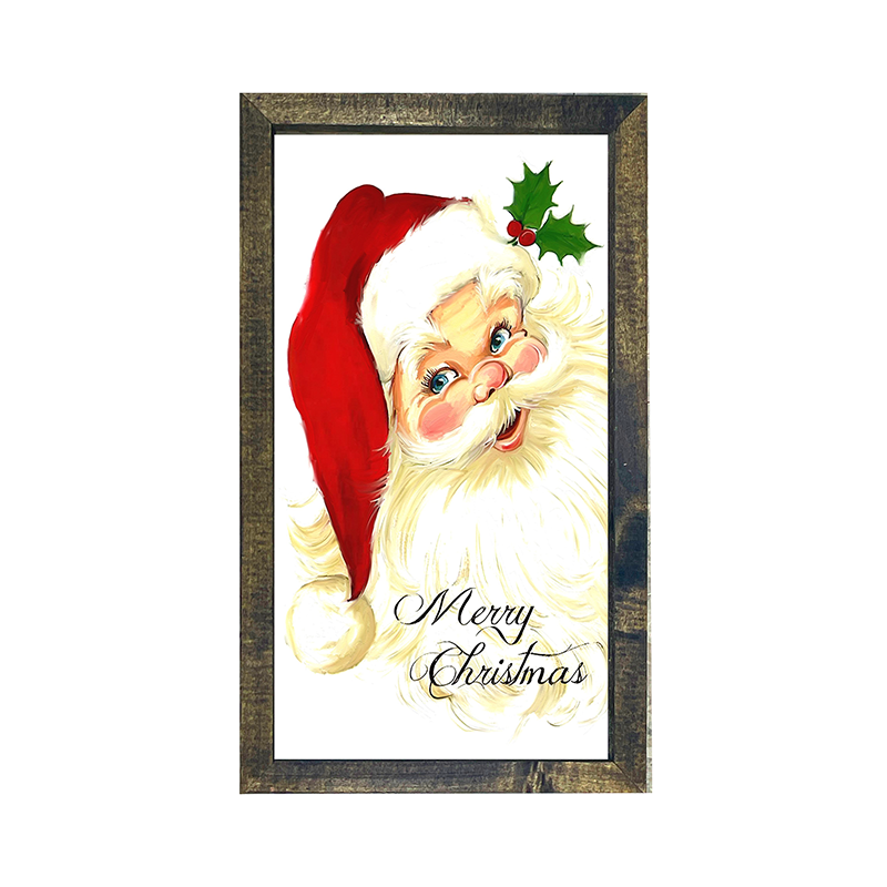 Santa with blue eyes