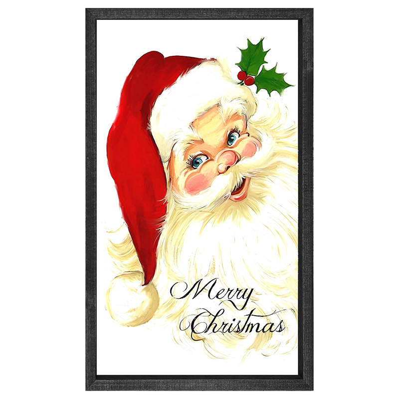 Santa with blue eyes