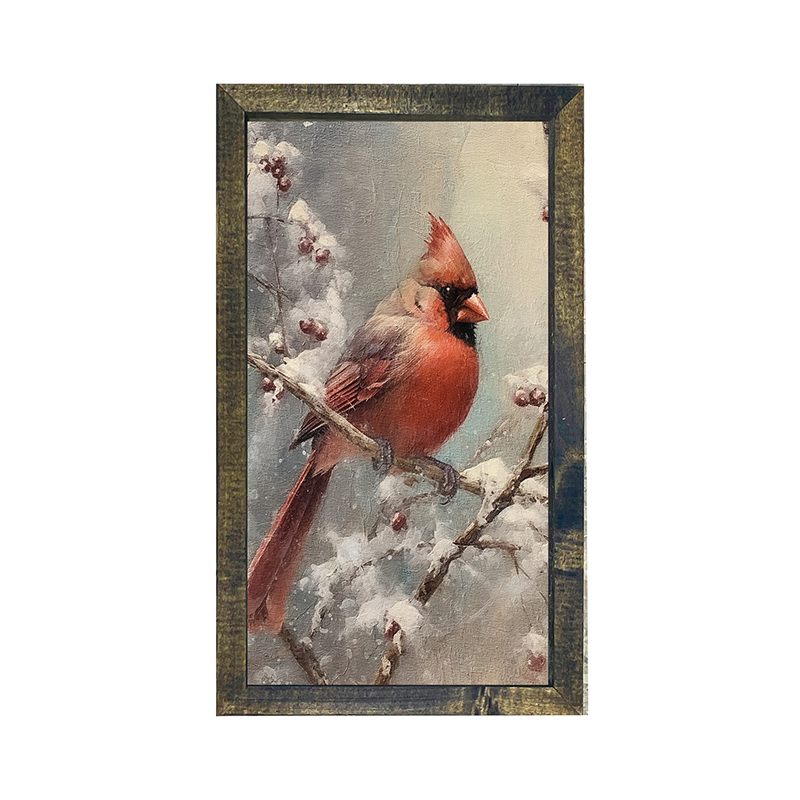 Cardinal in winter