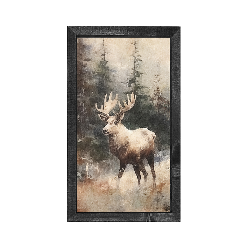 Moose in woods