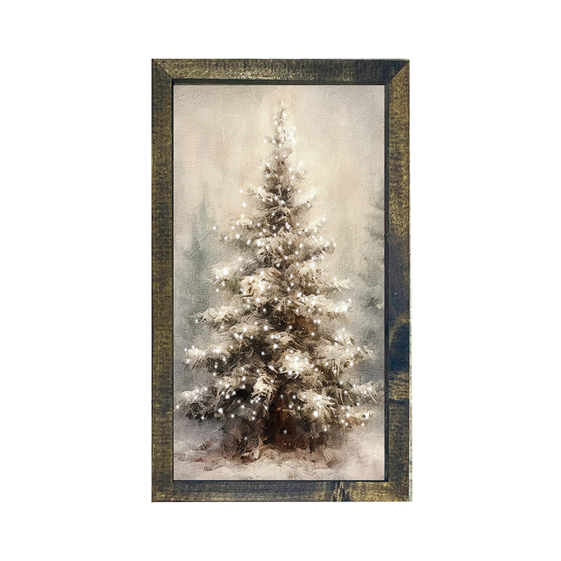 Painted-Light Conifer