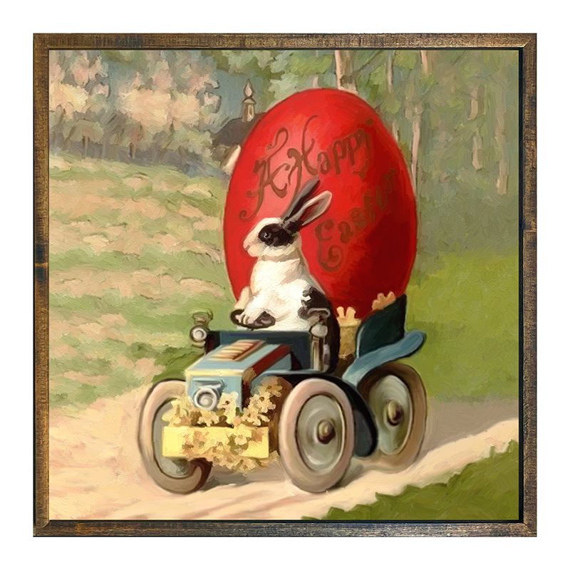 Big Red Happy Easter Egg