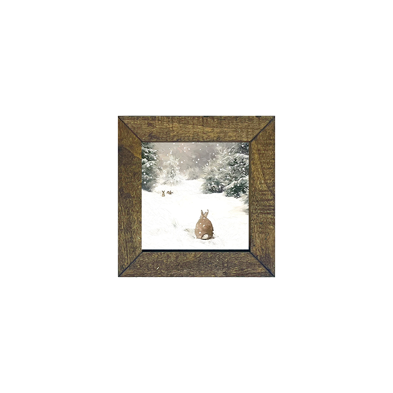 bunny in the snow