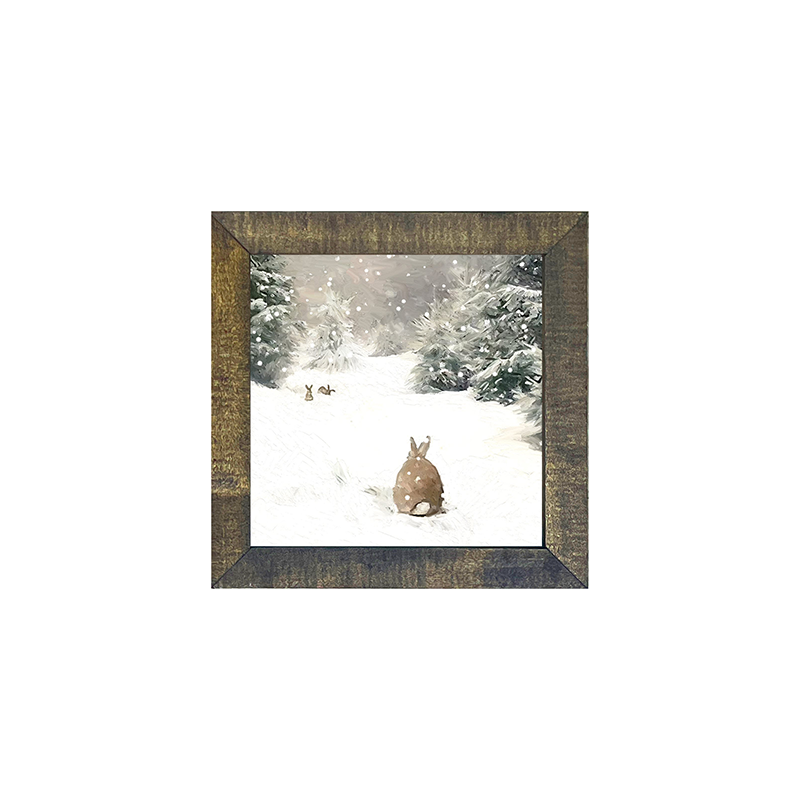 bunny in the snow
