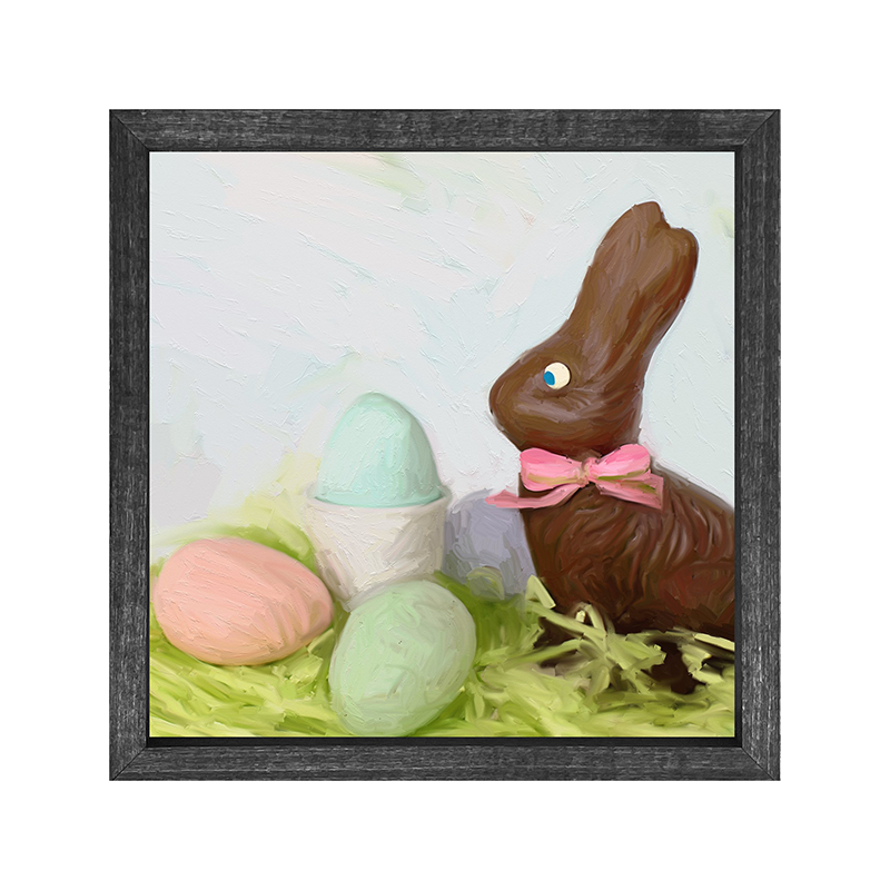 Chocolate Bunny with Eggs