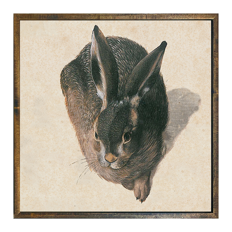 Vintage -dark Brown Bunny long ears