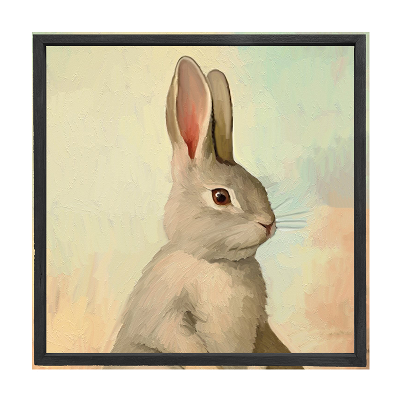 Pastel bunny posing