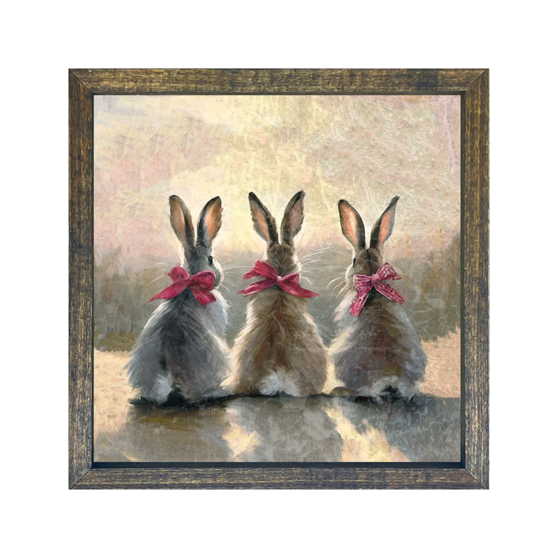 Pink-Bowed Bunnies