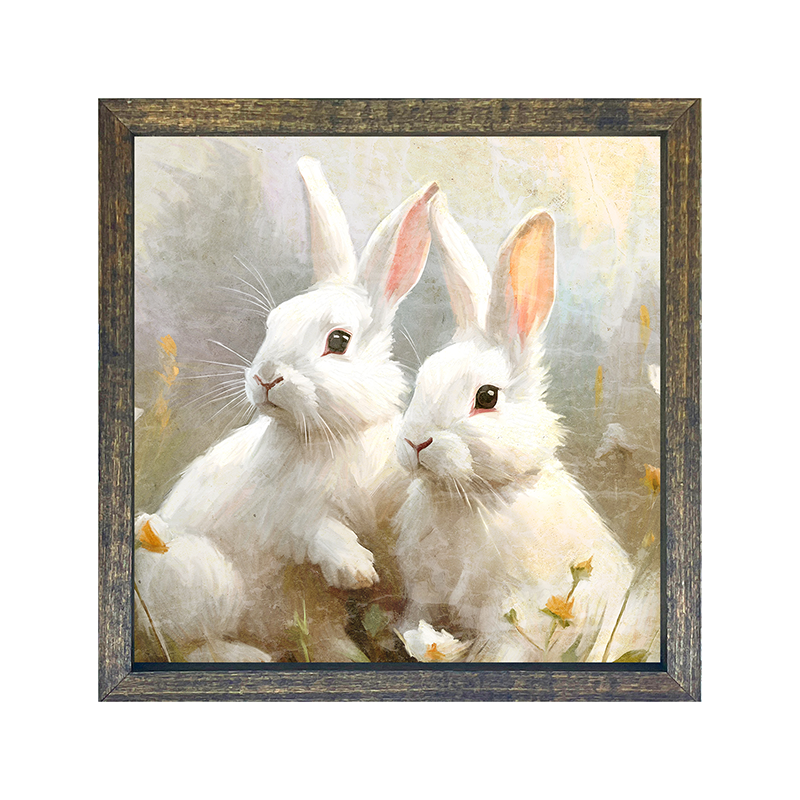 Bunnies in a meadow