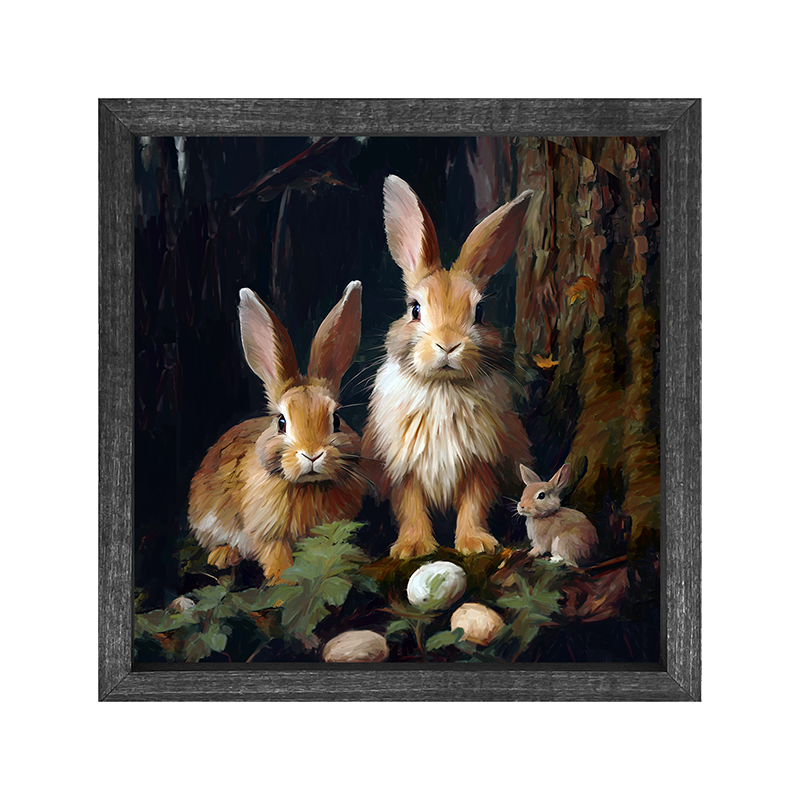 Bunnies with eggs