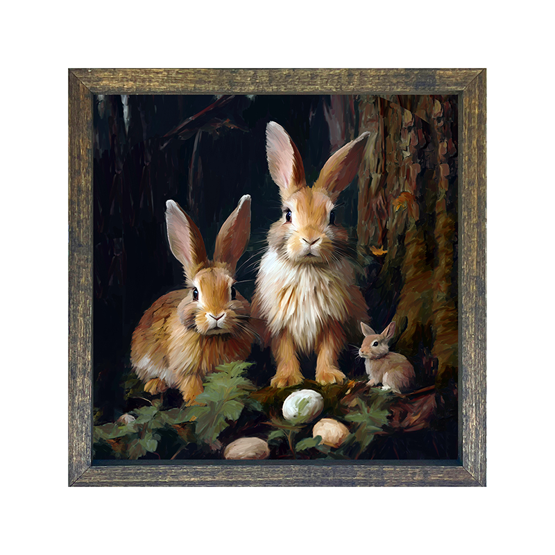 Bunnies with eggs