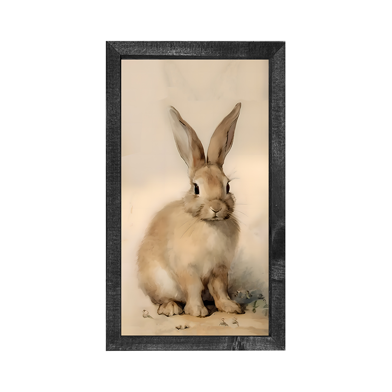 Sitting Bunny R - Vertical Frame