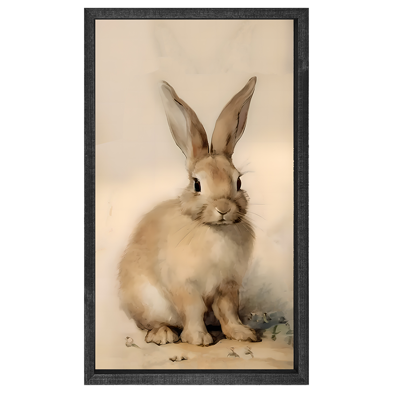 Sitting Bunny R - Vertical Frame